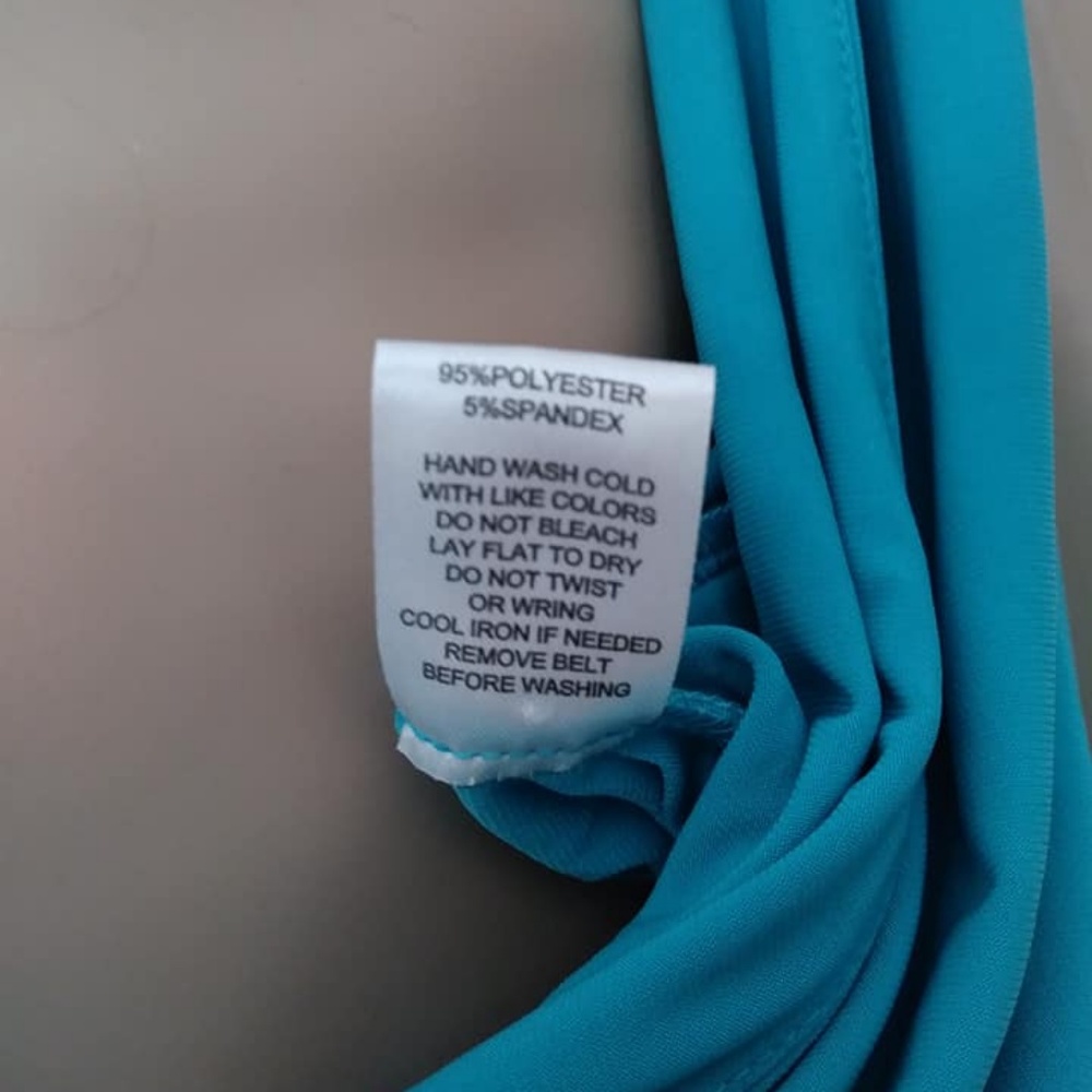 NWOT Aqua Teal Blue Niki Poulos Jumpsuit P1X - Picture 5 of 5
